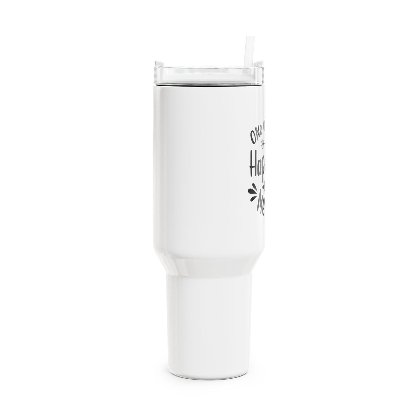 ONE OF THE KEYS TO HAPPINESS IS A BAD MEMORY • Lustiger Spruch Tumbler XXL Reisebecher 1,2L - YOGA SANTA