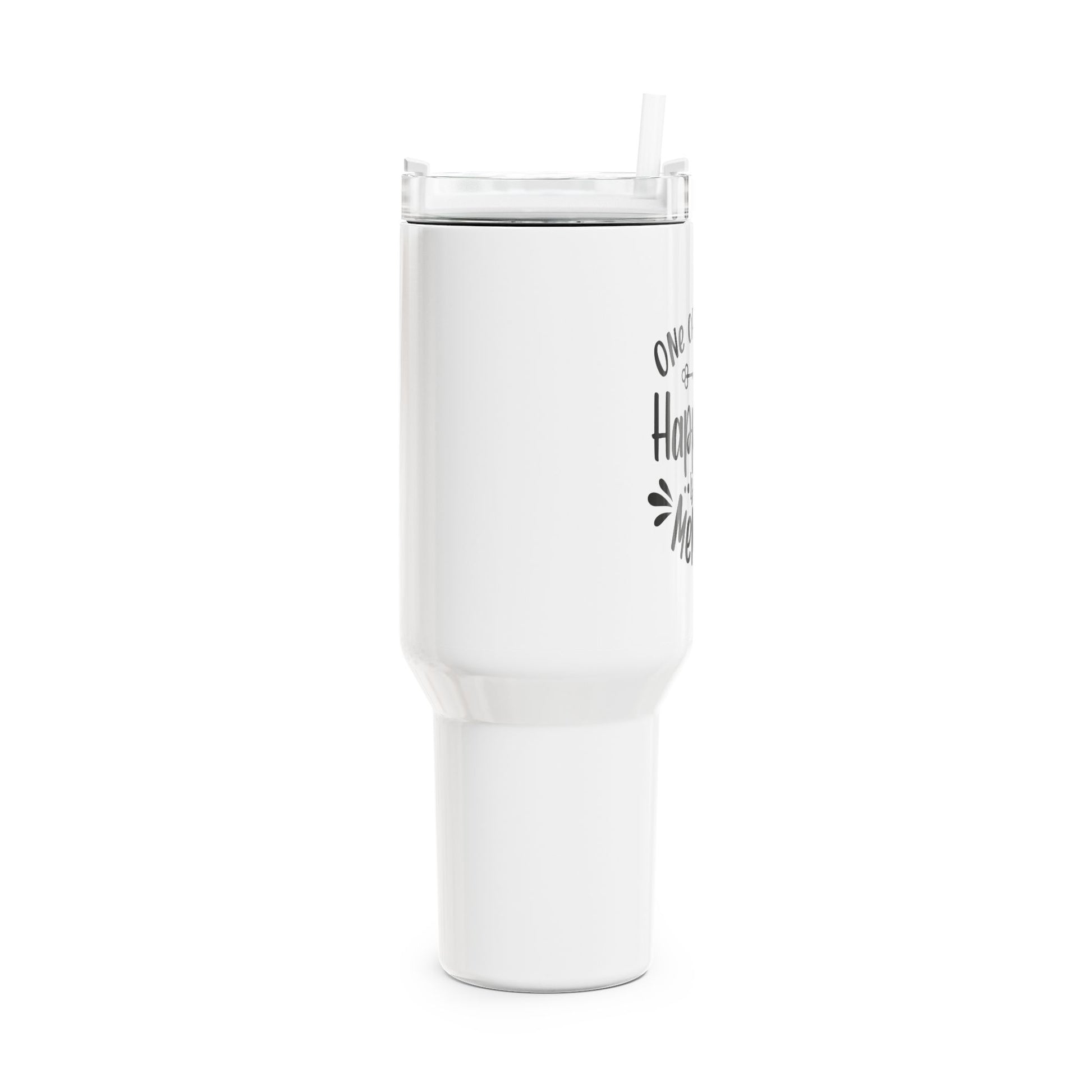 ONE OF THE KEYS TO HAPPINESS IS A BAD MEMORY • Lustiger Spruch Tumbler XXL Reisebecher 1,2L - YOGA SANTA
