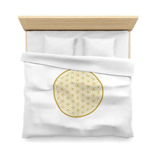 BLUME DES LEBENS SYMBOL • Luxus Fleece Kuschelweich Bettwäsche 200x200 cm &  220x240 cm