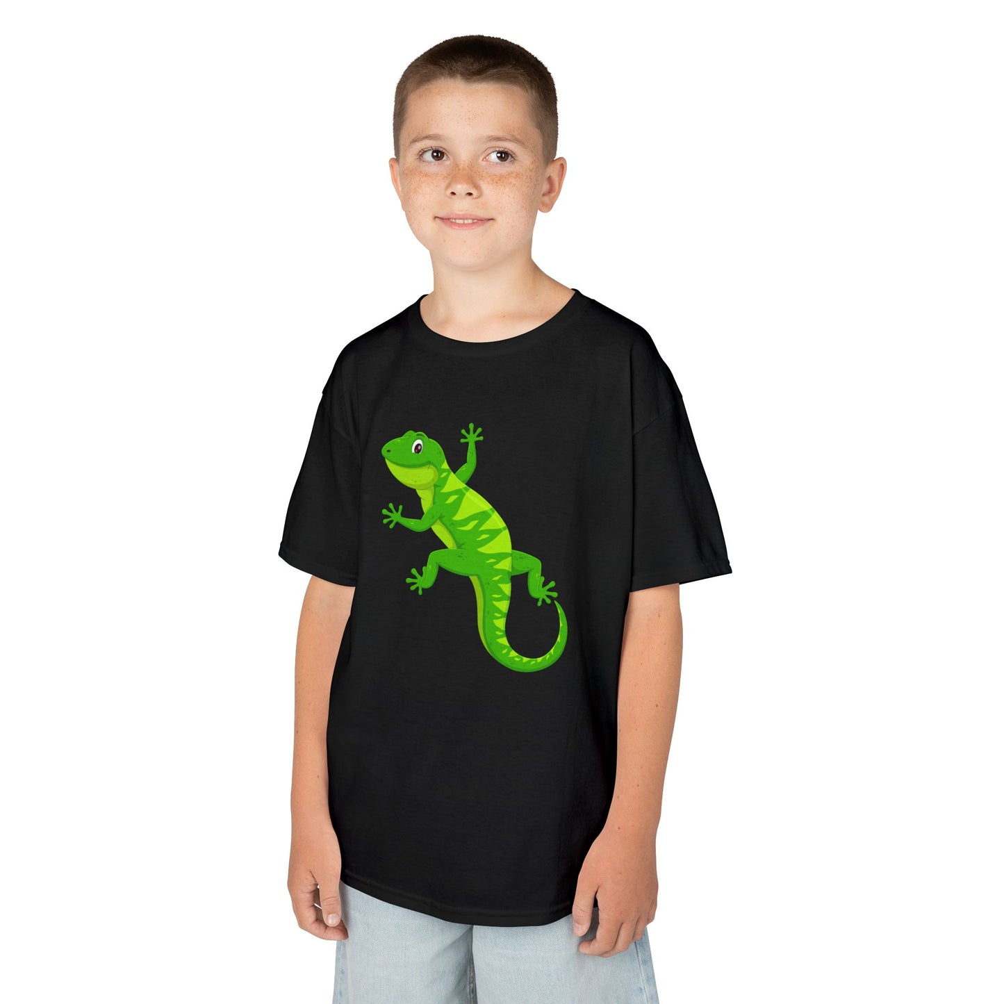 GECKO EIDECHSE LUSTIG NIEDLICH SÜß • Kinder Oversize T-Shirt für Mädchen & Jungen (7–16 Jahre) • BIO Baumwolle 🌿
