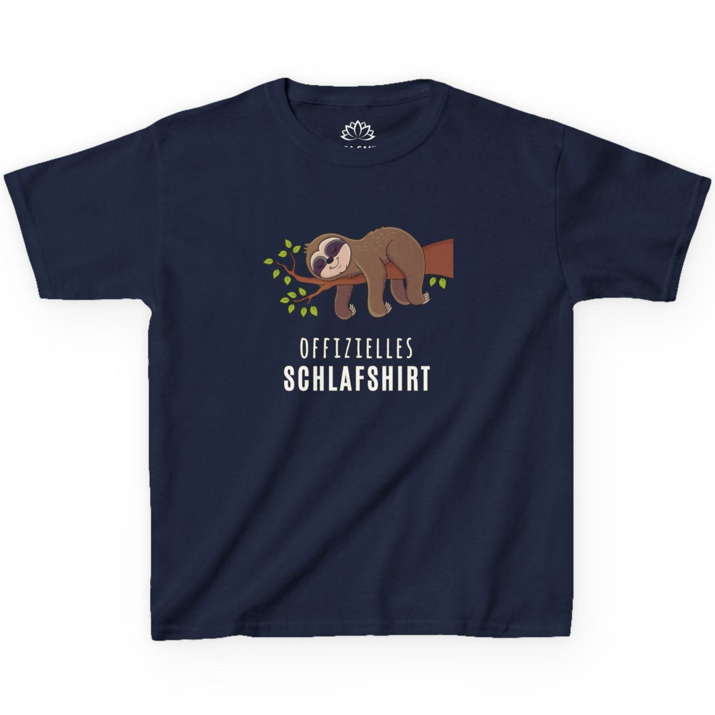 OFFIZIELLES SCHLAFSHIRT FAULTIER SLOT SÜß NIEDLICH COMIC • Pijama Schlafoberteil Oversize Kinder T-Shirt Mädchen Jungen • BIO Baumwolle 🌿