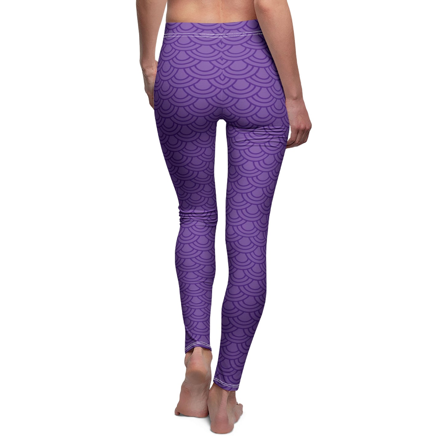 LILA VIOLET MIT PINK ROSA PUNKTEN, PÜNKTCHEN MUSTER • Beste Bunte Damen Leggings für Sport & Alltag