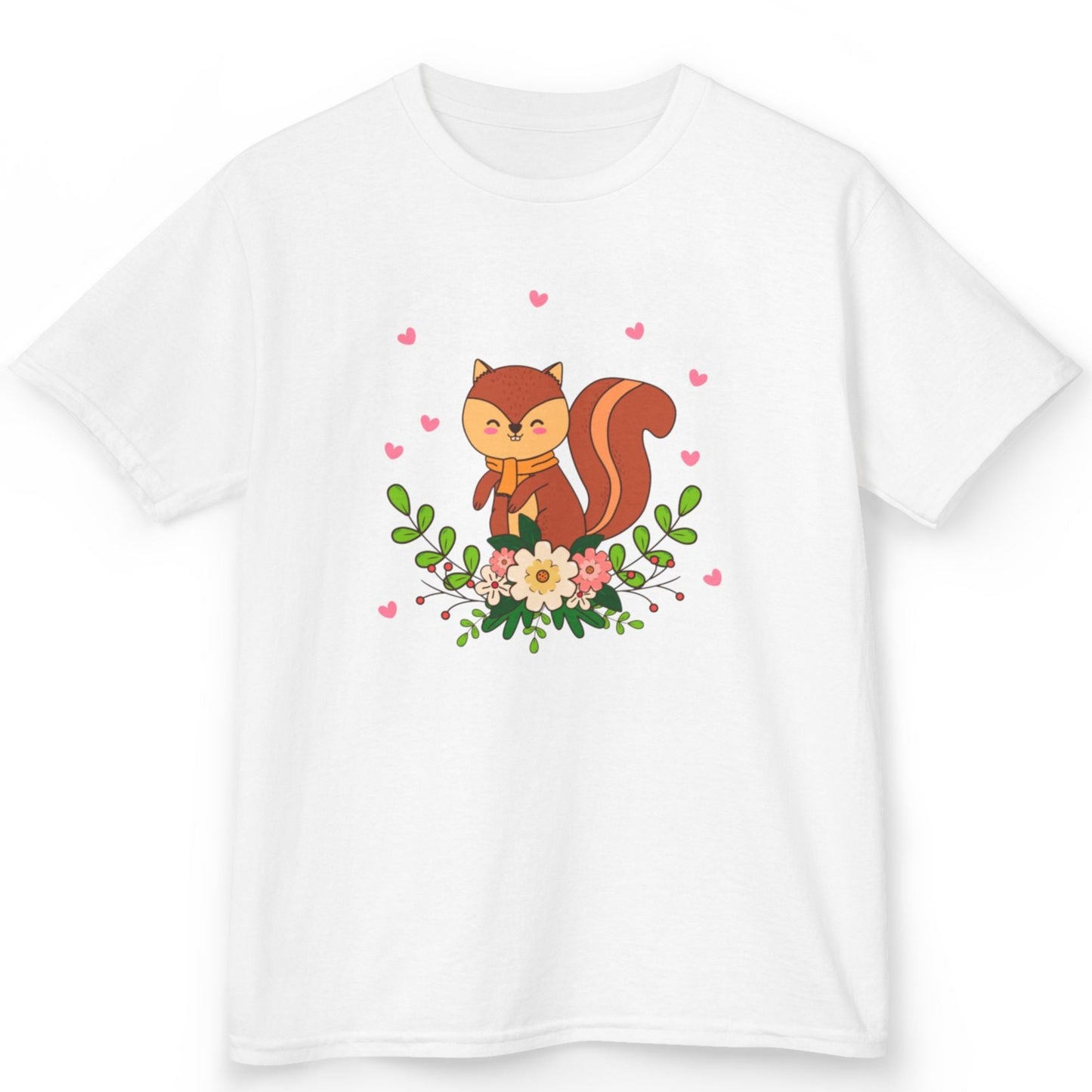EICHHÖRNCHEN - WALTIER HERZEN NIEDLICH • Kinder Oversize T-Shirt für Mädchen & Jungen (7–16 Jahre) • BIO Baumwolle 🌿