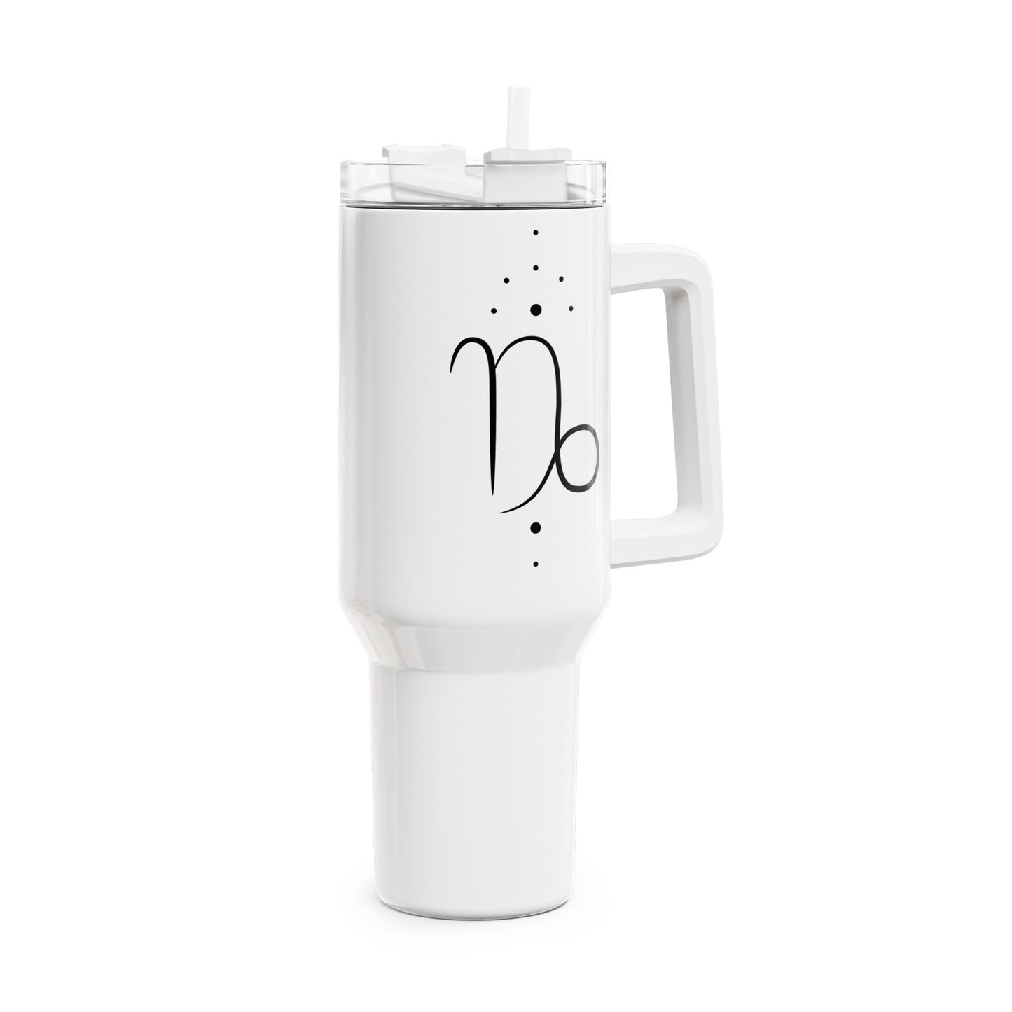 STEINBOCK CAPRICON STERNZEICHEN Tierkreiszeichen • Tumbler mit Henkel & Strohhalm • XXL Reisebecher 1,2L
