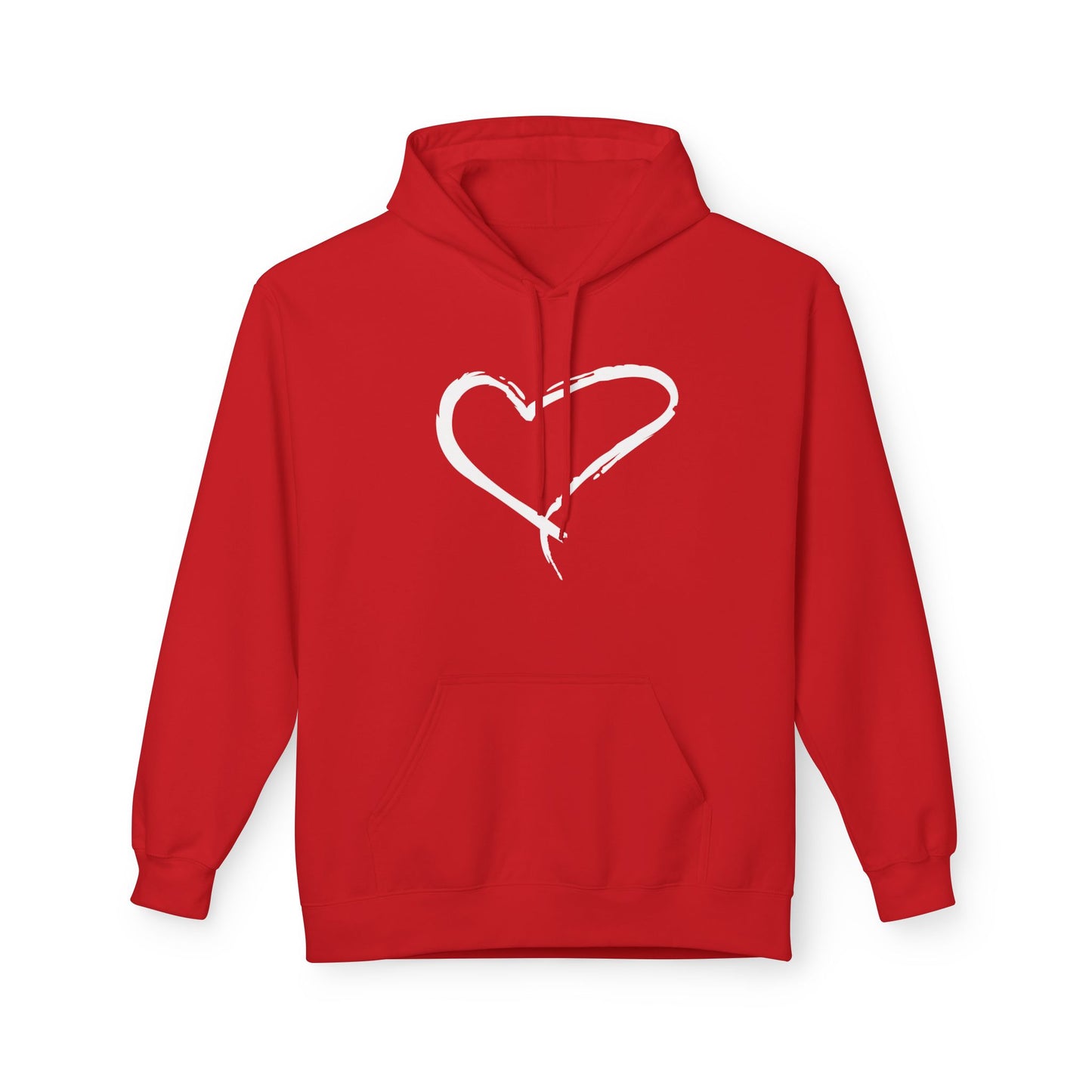 HERZ HERZCHEN BILD LIEBESBEWEIS LIEBESBOTSCHAFT ZEICHNUNG • Kuschelweicher Hoodie für Damen & Herren • Baumwolle 🌿