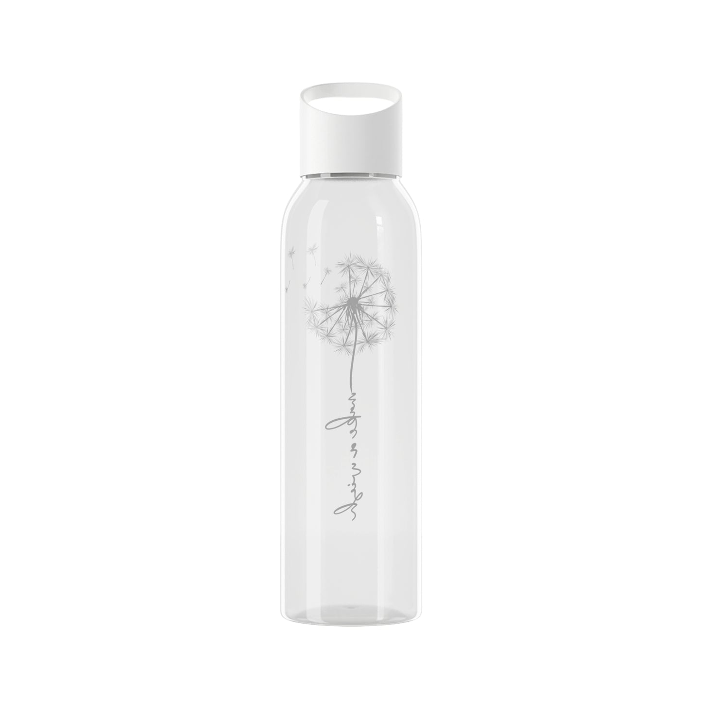 PUSTEBLUME - MAKE A WISH SCHRIFTZUG SPRUCH • TRITAN Wasserflasche Sky 650 ml