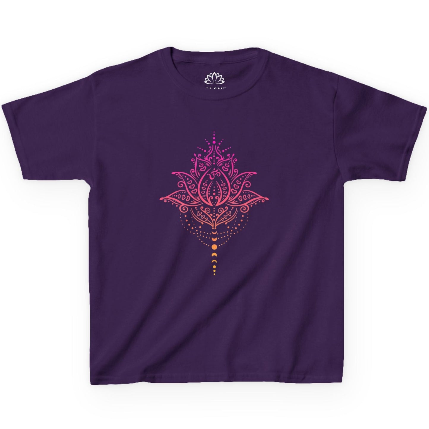 LOTUSBLUME MONDPHASEN, Lotusblüte MOND MOTIV pink rosa • Oversize Kinder T-Shirt Mädchen Jungen • BIO Baumwolle 🌿