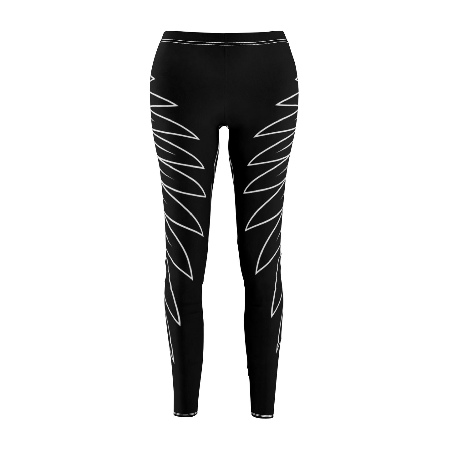 ENGELSFLÜGEL SCHUTZENGEL VOGELFLÜGEL • Beste Schwarze Extravagante Leggings für Sport & Alltag