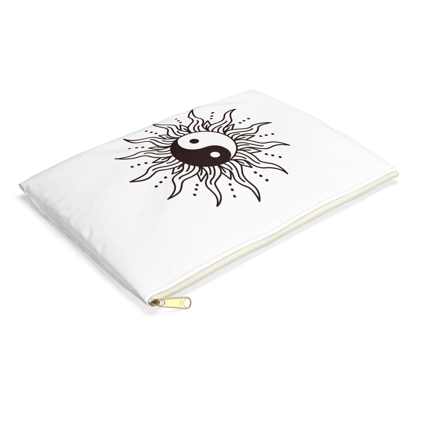 YING YANG SYMBOL - SONNE MOND - Buddhistisch • Handtaschen Organizer Flach mit Reißverschluss • Groß & Klein