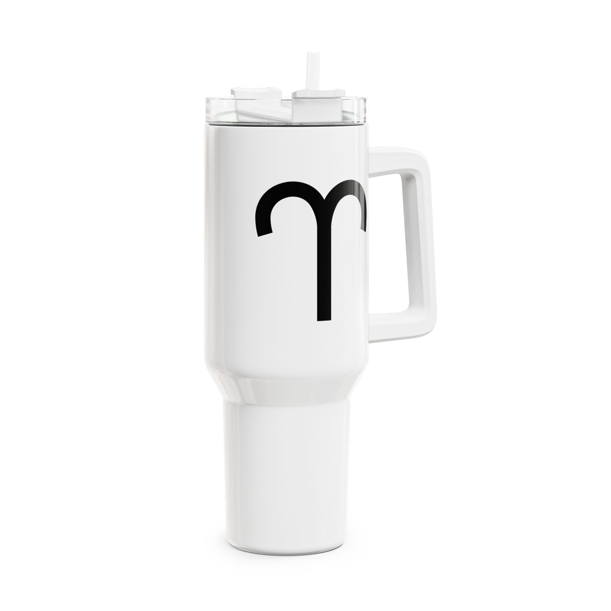 WIDDER ARIES Symbol Sternzeichen Tierkreiszeichen • Tumbler mit Henkel & Strohhalm • XXL Reisebecher 1,2L - YOGA SANTA