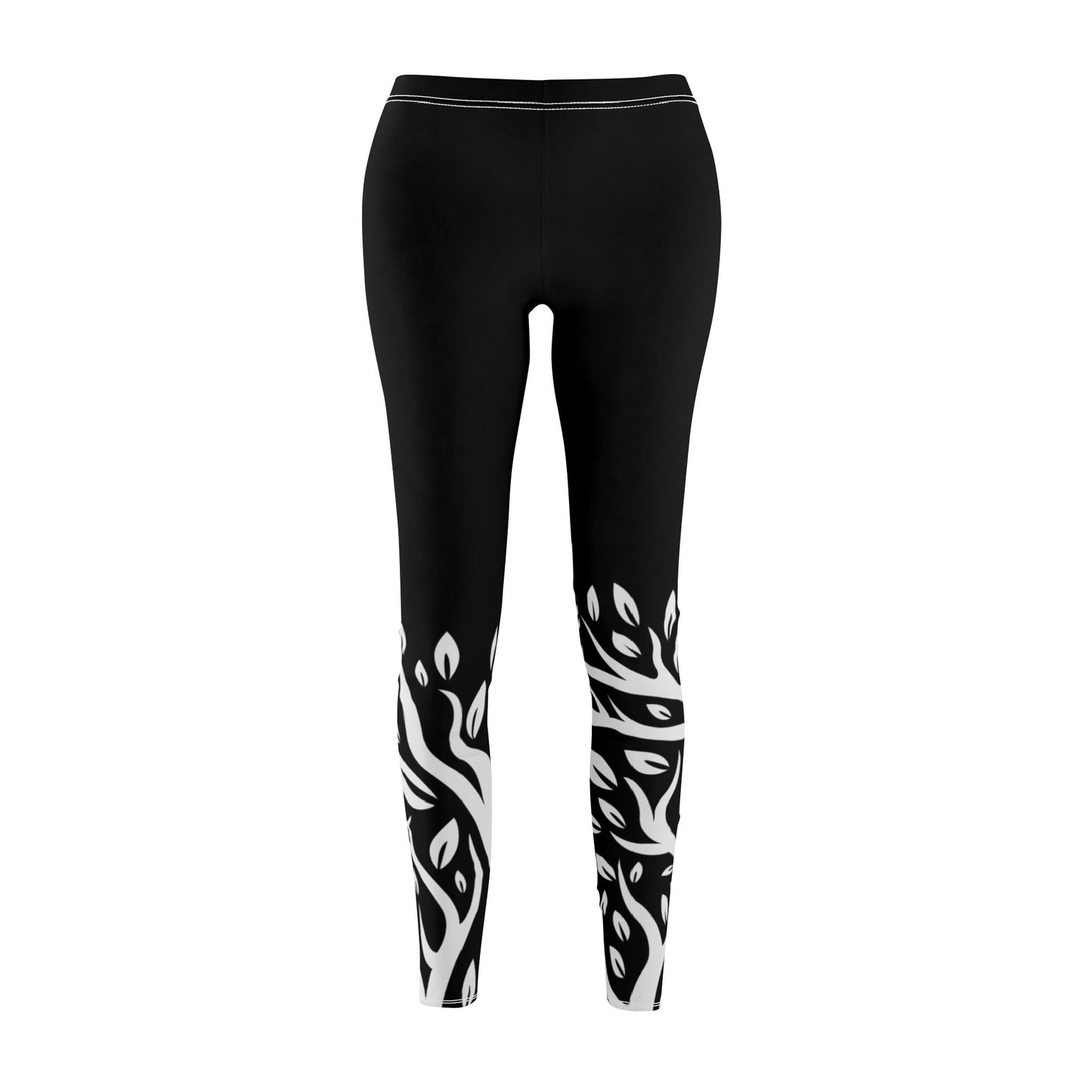 PFLANZENBLÄTTER OLIVENBAUM Schlingpflanzenoptik • Damen-Leggings mit Print Aufdruck • Beste Leggings für Sport & Alltag