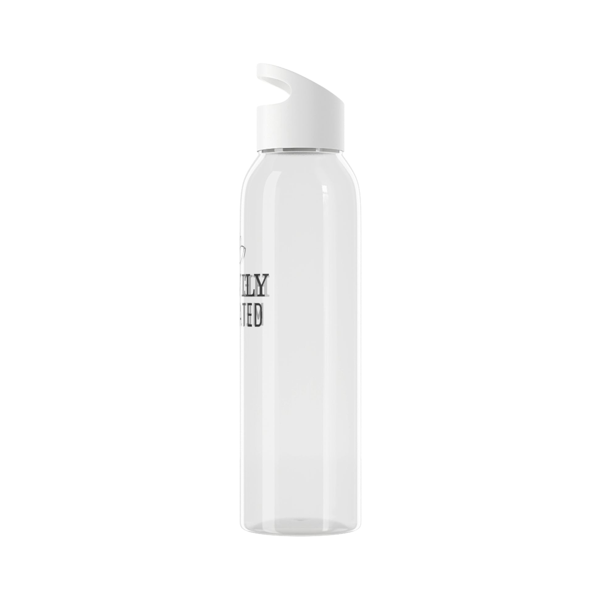 HEAVILY MEDITATED • YOGA MEDITATION SPRUCH LOTUSBLÜTE BLUME • Wasserflasche Sky 650 ml - YOGA SANTA