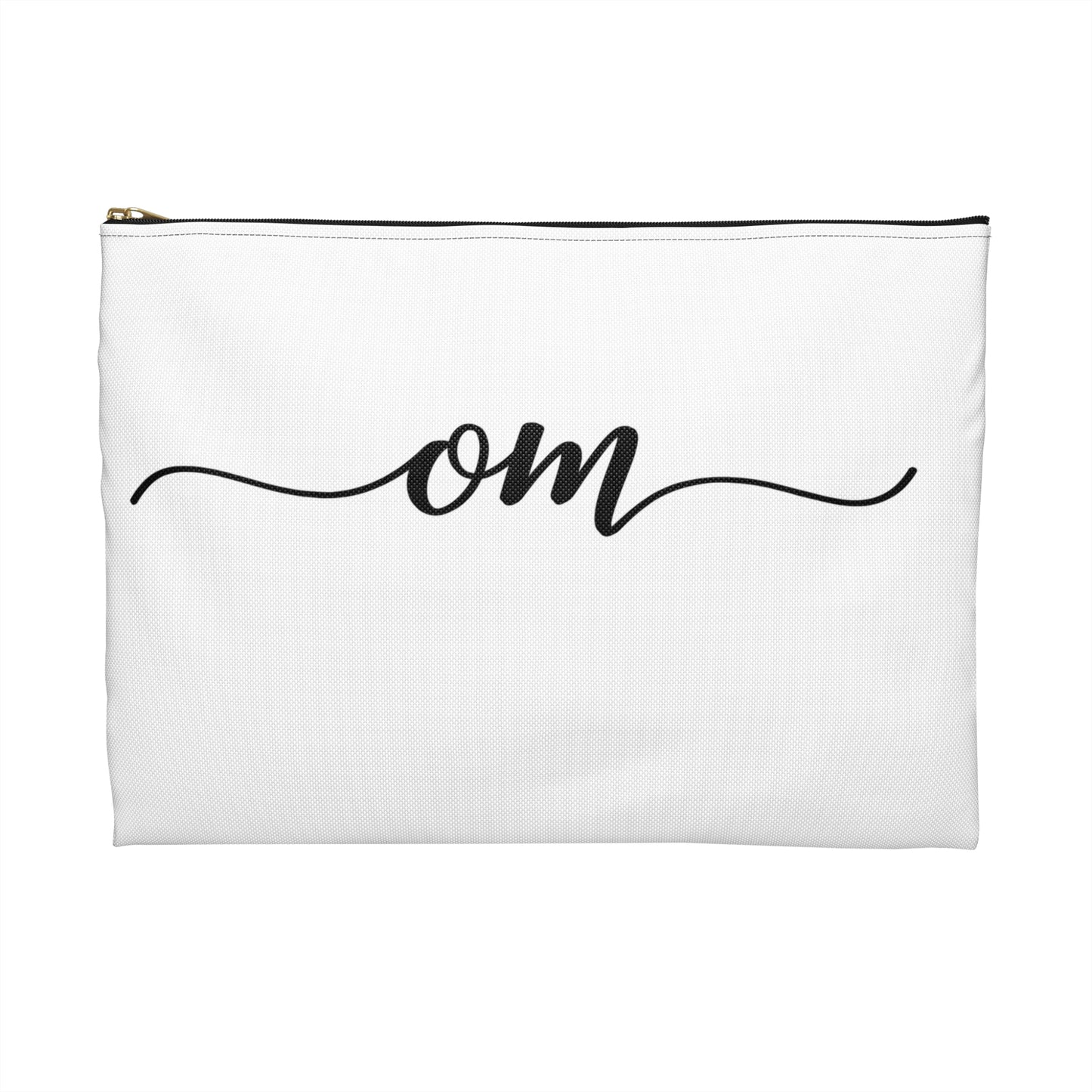 OM YOGA SPRUCH MEDITATION OHM AUM • Handtaschen Organizer Flach mit Reißverschluss • Groß & Klein