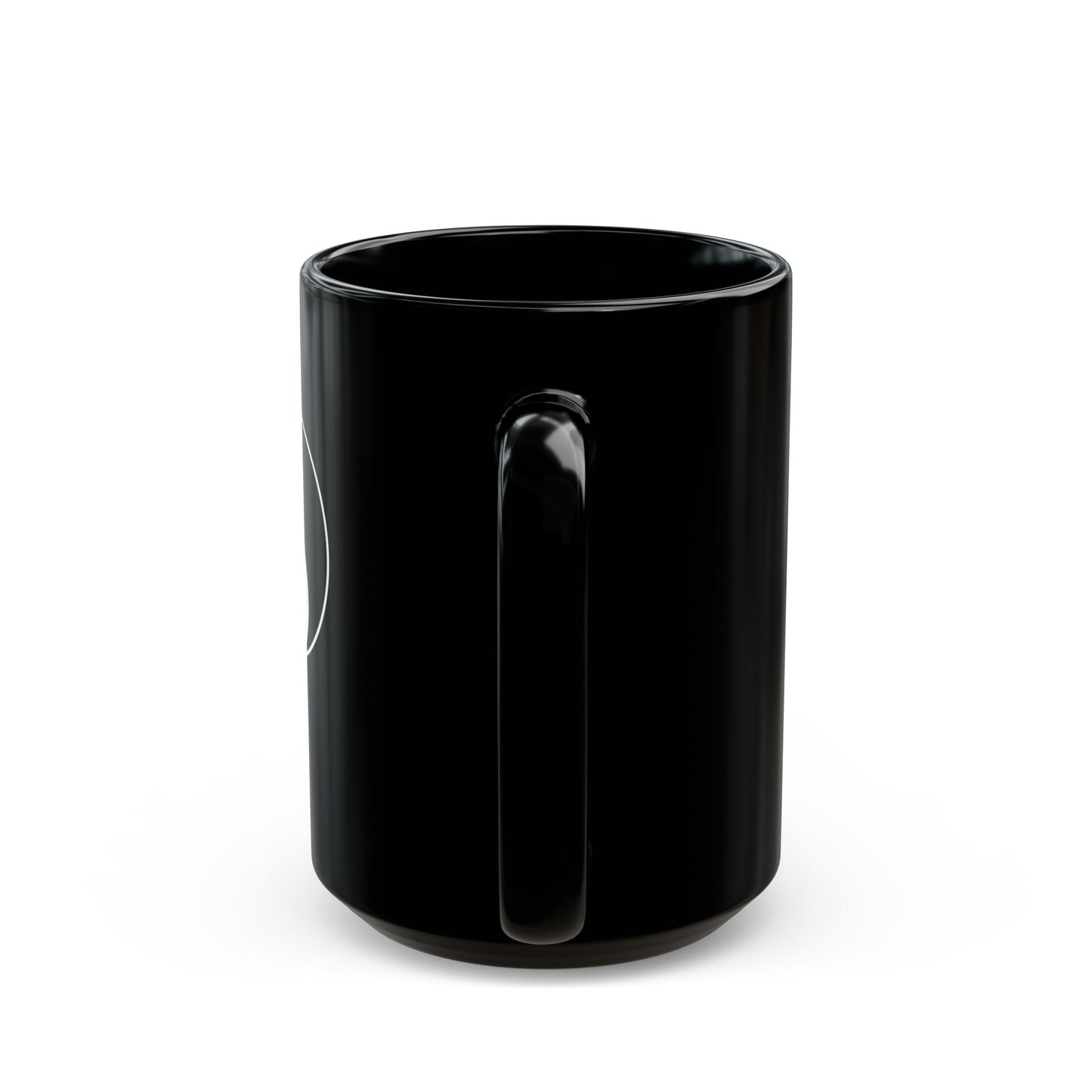 YING YANG • Spirituelles Motiv • 440ml XXL Kaffeebecher Schwarz - YOGA SANTA