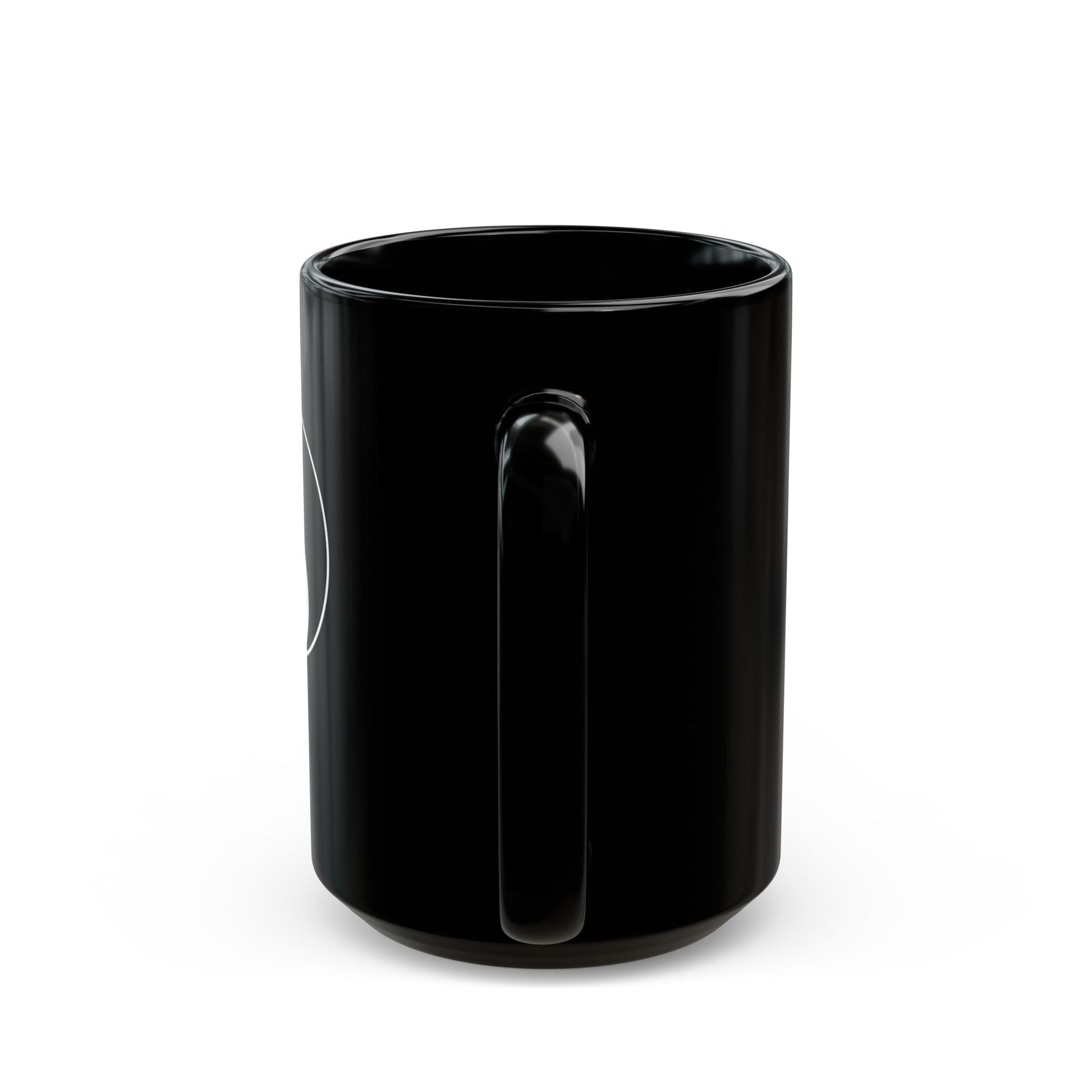 YING YANG • Spirituelles Motiv • 440ml XXL Kaffeebecher Schwarz - YOGA SANTA