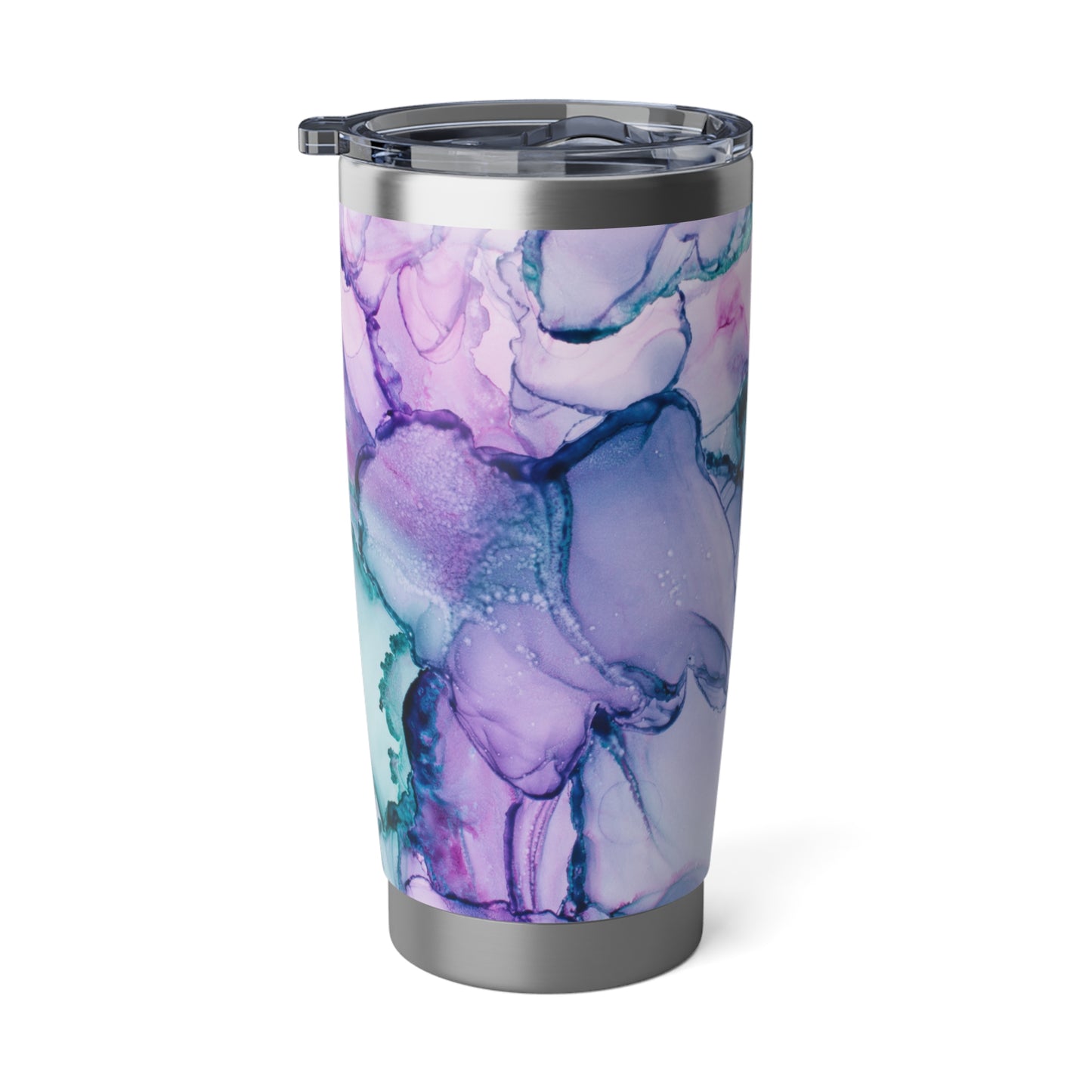 LILA VIOLET AQUARELL KUNSTDRUCK EPOXY ART • Thermo-Reisebecher XL • 590 ml • Tumbler Vagabond