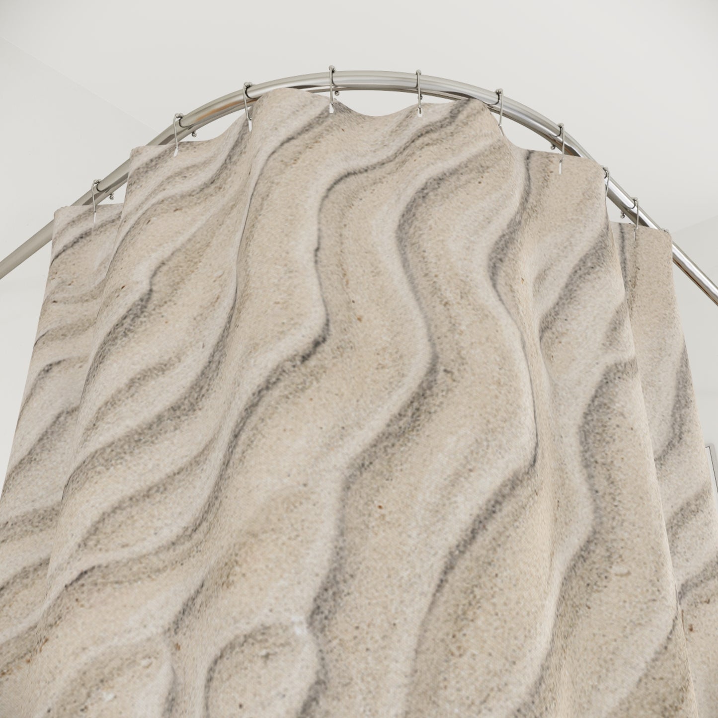 STRAND WELLEN EBBE Urlaubsmotiv • Urlaubsmotiv • Hochwertiger, Schöner Duschvorhang 180x200 cm