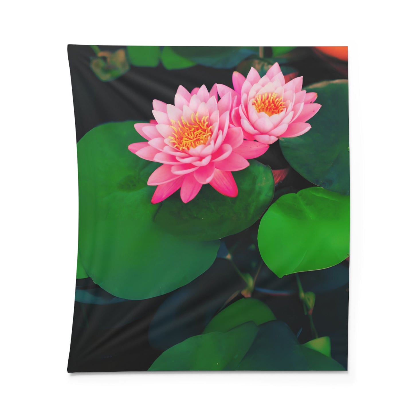 LOTUSBLUMEN WANDKUNST • Wandtuch • Wandttepich • Wanddekor in v. Größen bis XXL