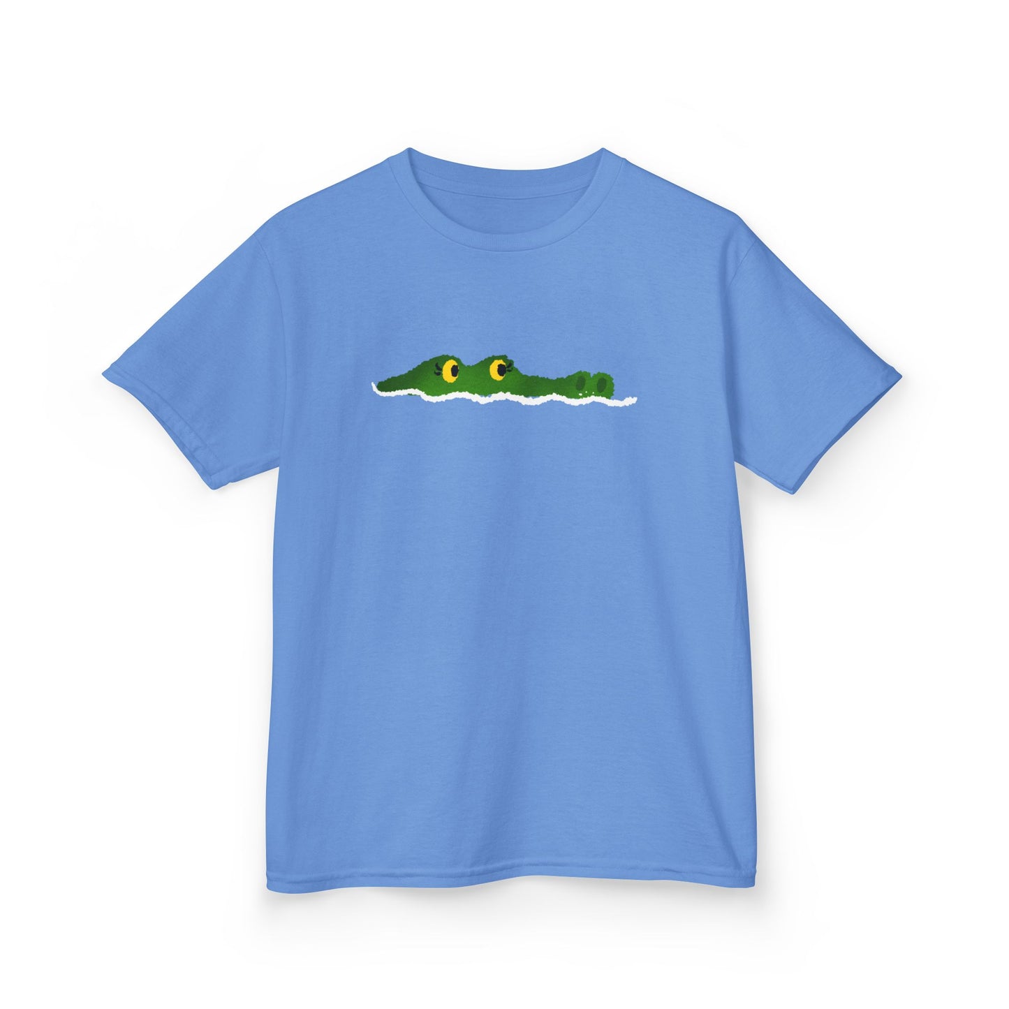 KROKODIL IM WASSER - Tiermotiv Comic LUSTIG• Kinder Oversize T-Shirt für Mädchen & Jungen (7–16 Jahre) • BIO Baumwolle 🌿