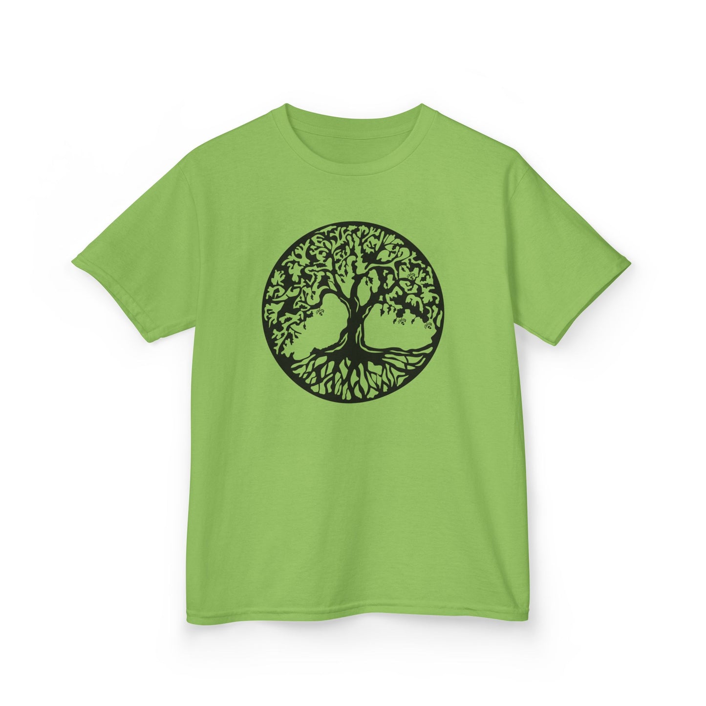 BAUM DES LEBENS - Schwarz • Kinder Oversize T-Shirt für Mädchen & Jungen (7–16 Jahre) • BIO Baumwolle 🌿