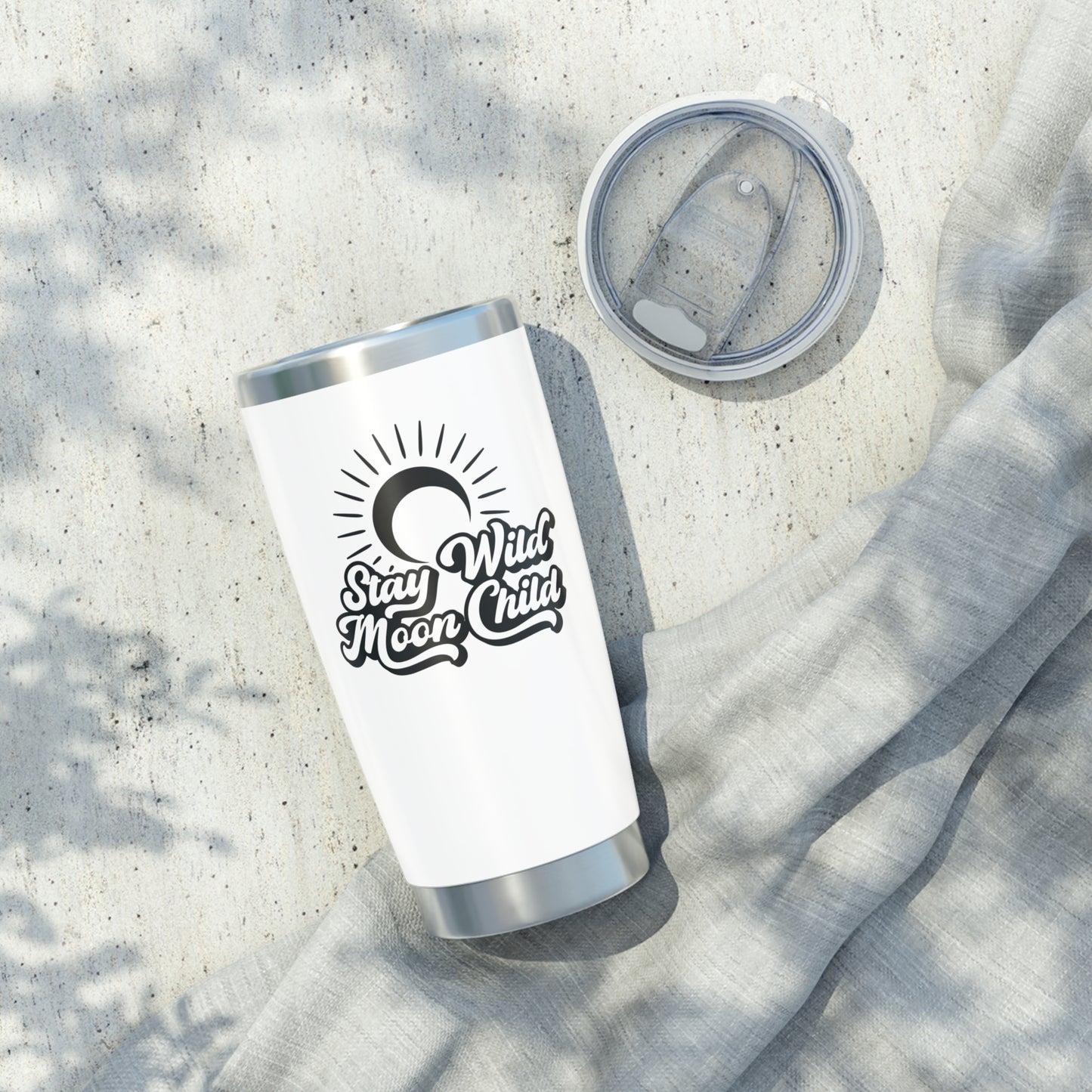STAY WILD MOON CHILD • Spiritueller Spruch • Thermo-Reisebecher XL • 590 ml • Tumbler Vagabond