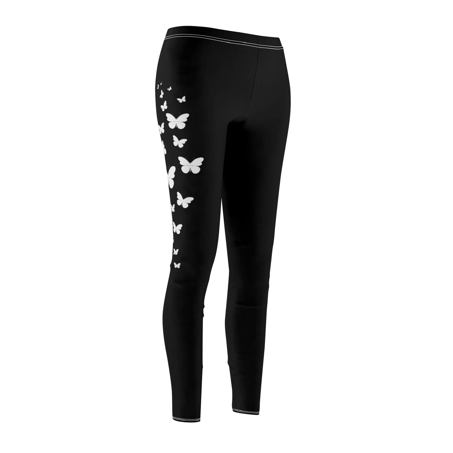 SCHMETTERLINGE TIERMOTIV • Ästhetische Damen Leggins Schwarz • Beste Leggings für Sport & Freizeit