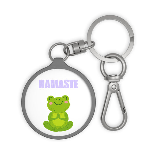 NAMASTE FROSCH NIEDLICH SÜß TIERYOGA • Edler Luxus Schlüsselanhänger mit Karabiner für Frauen & Männer