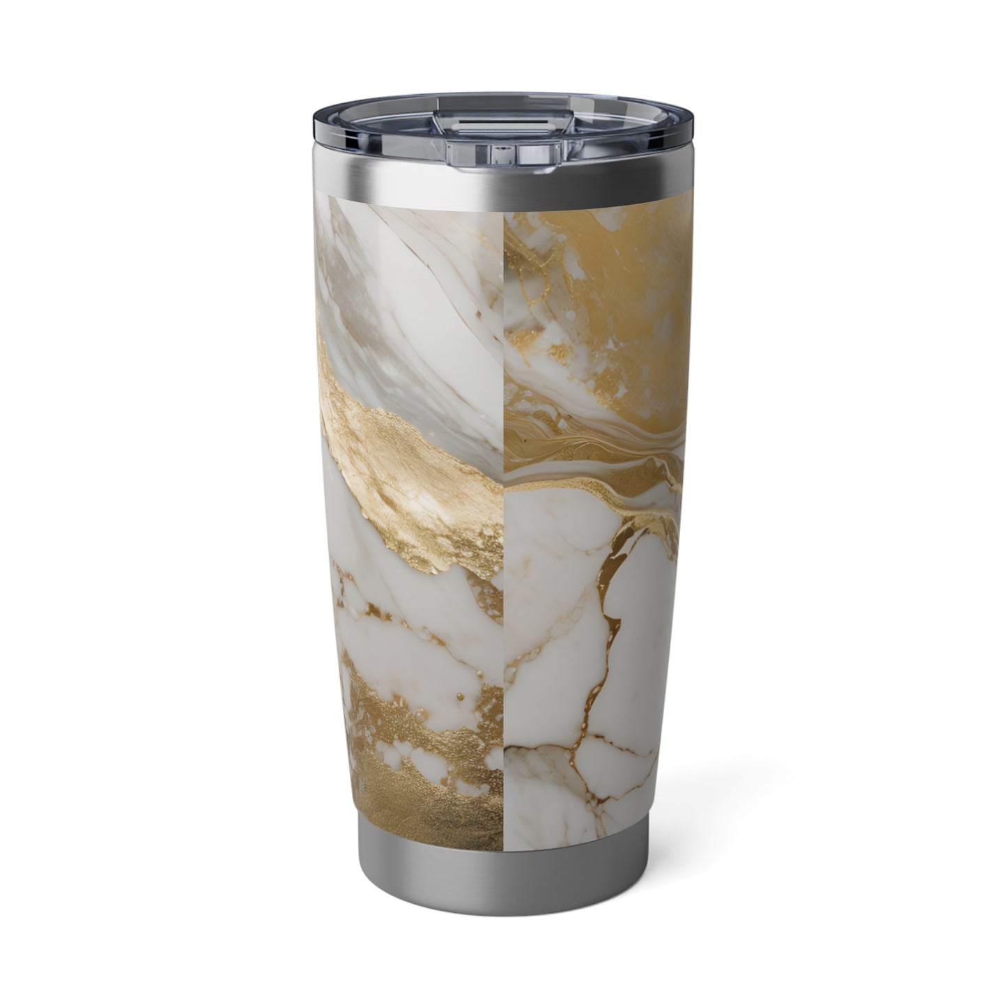 WEIßER MARMOR GOLDENE ADERN LUXUS • Thermo-Reisebecher XL • 590 ml • Tumbler Vagabond