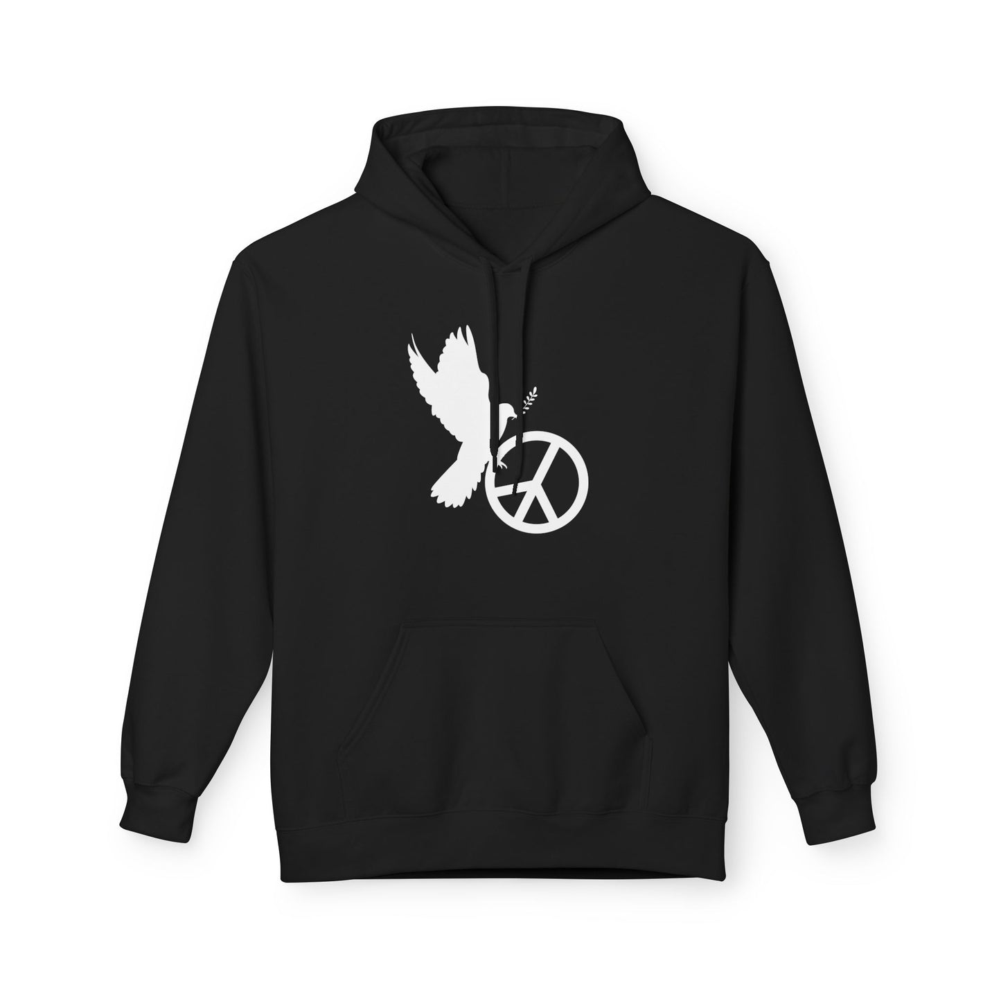FRIEDENSTAUBE PEACE ZEICHEN FRIEDENSMOTIV FRIEDENSBOTSCHAFT • Kuschelweicher Hoodie für Damen & Herren • Baumwolle 🌿