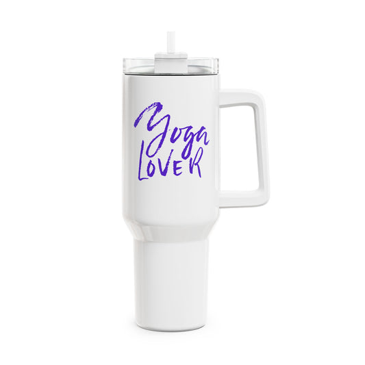 YOGA LOVER • Tumbler mit Henkel & Strohhalm • XXL Reisebecher 1,2L - YOGA SANTA