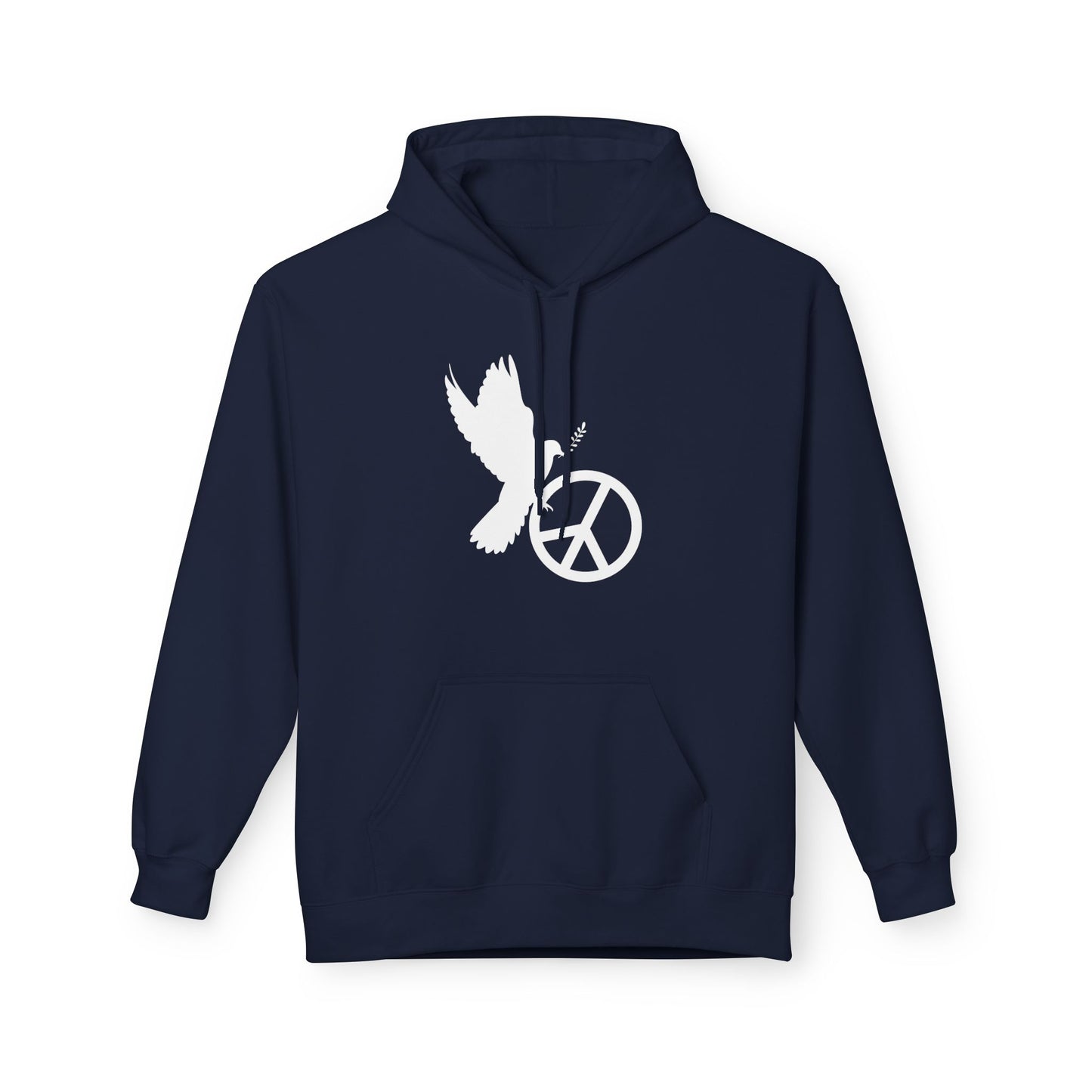 FRIEDENSTAUBE PEACE ZEICHEN FRIEDENSMOTIV FRIEDENSBOTSCHAFT • Kuschelweicher Hoodie für Damen & Herren • Baumwolle 🌿