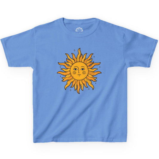 SONNE MOND RETRO VINTAGE STYLE • Oversize Kinder T-Shirt Mädchen Jungen • BIO Baumwolle 🌿