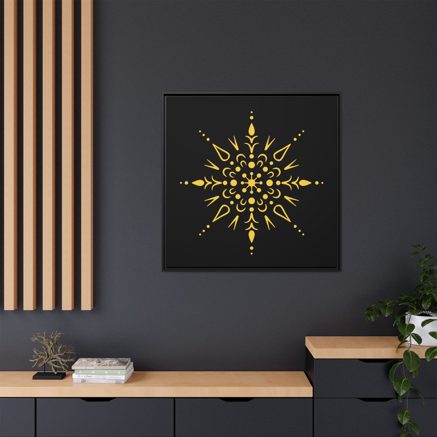 Matte Canvas, Framed (Multi-color)