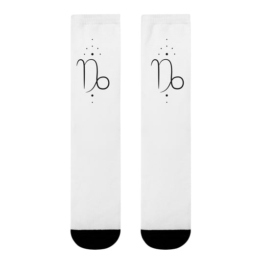 STEINBOCK CAPRICORN STERNZEICHEN Symbol Sternenbild Tierkreiszeichen • Spirituelle Crew Socken Weiß mit Motiv • Geburtstagsgeschenkidee
