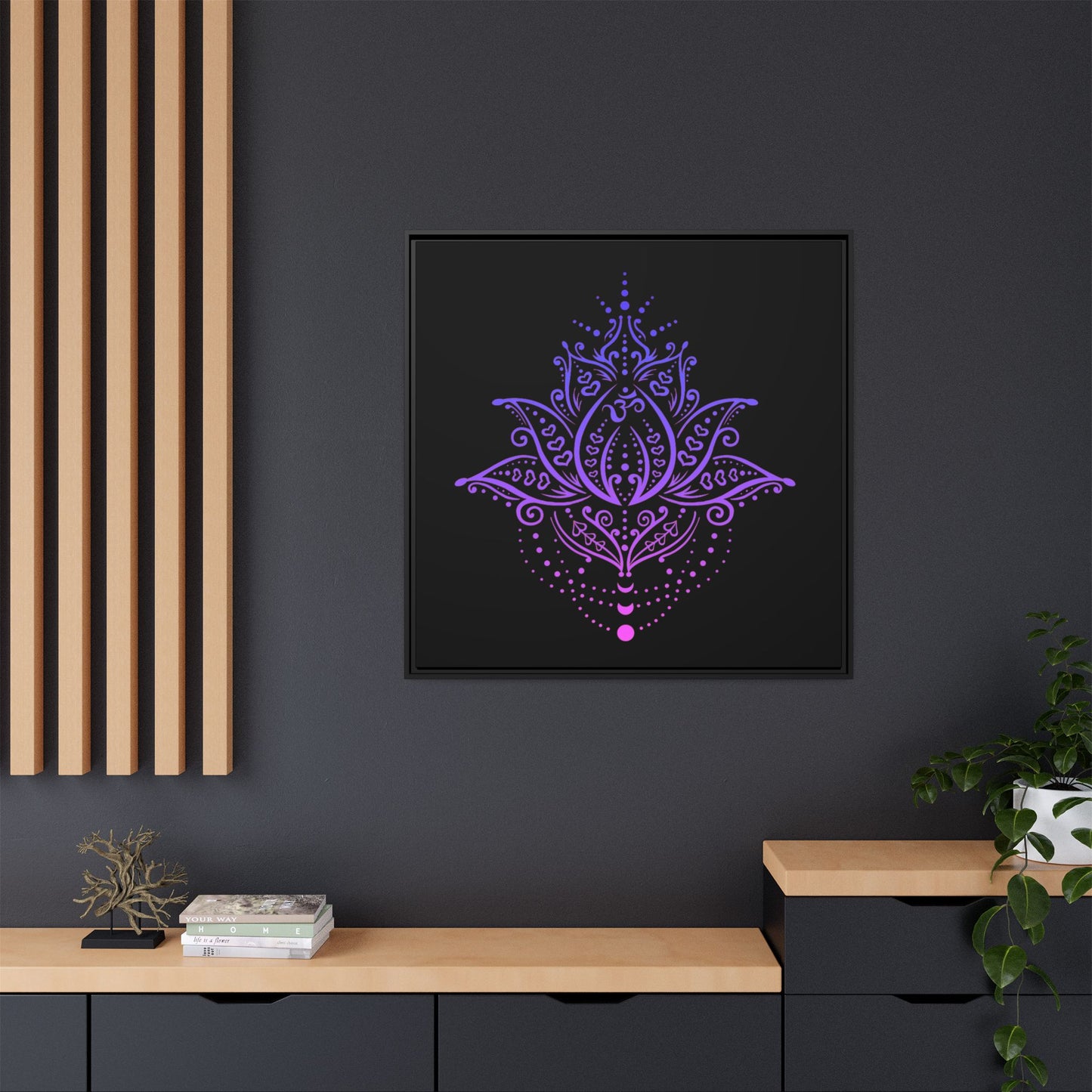 Matte Canvas, Framed (Multi-color)