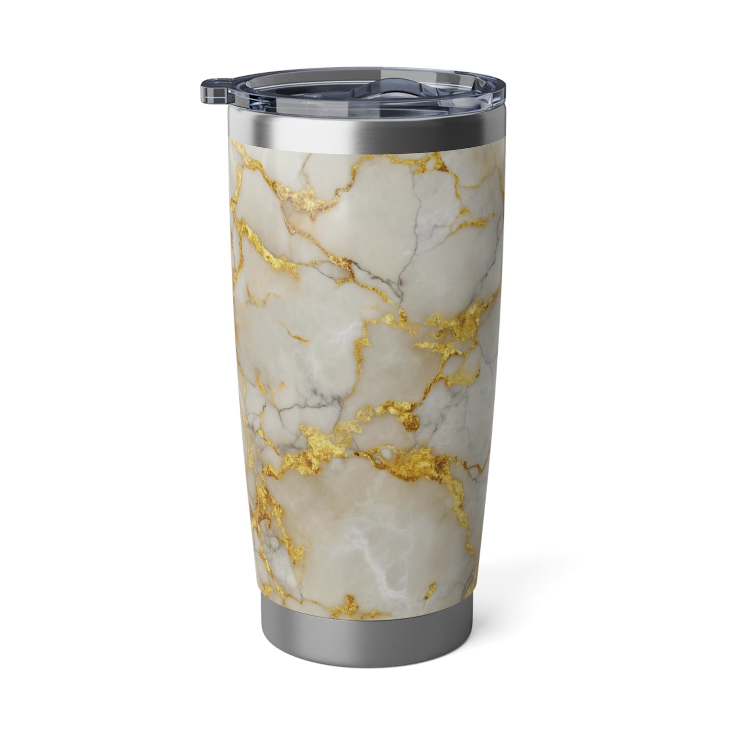 LUXUS Trinkbecher Goldoptik Marmor • Thermo-Reisebecher XL • 590 ml • Tumbler Vagabond
