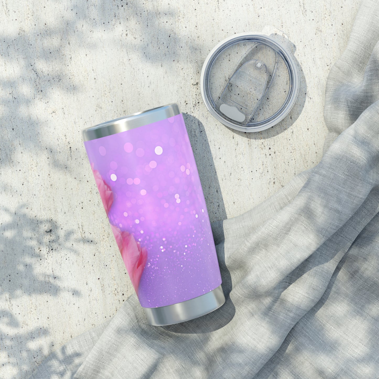 TULPEN PINK LILA VIOLET • Thermo-Reisebecher XL • 590 ml • Tumbler Vagabond