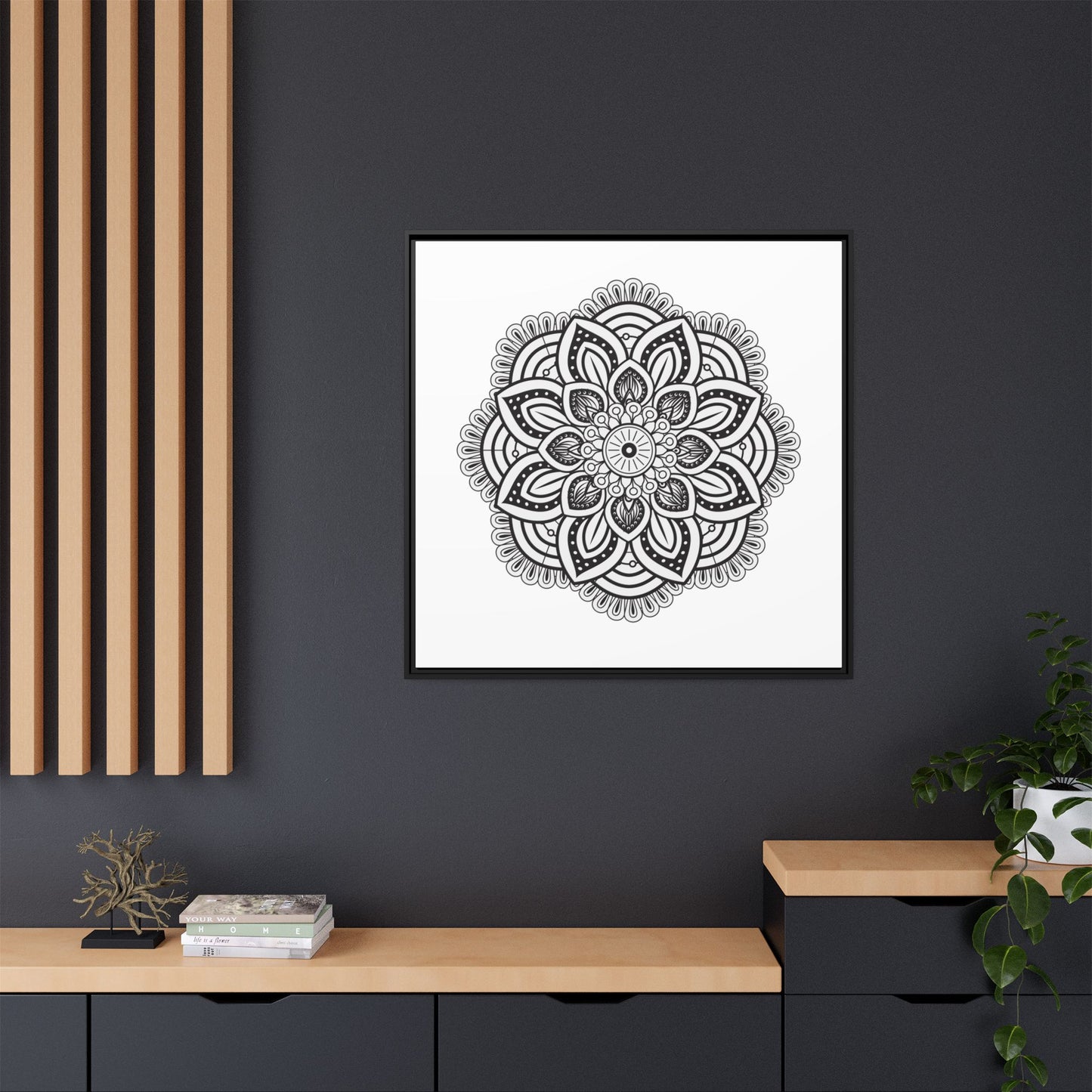 Matte Canvas, Framed (Multi-color)