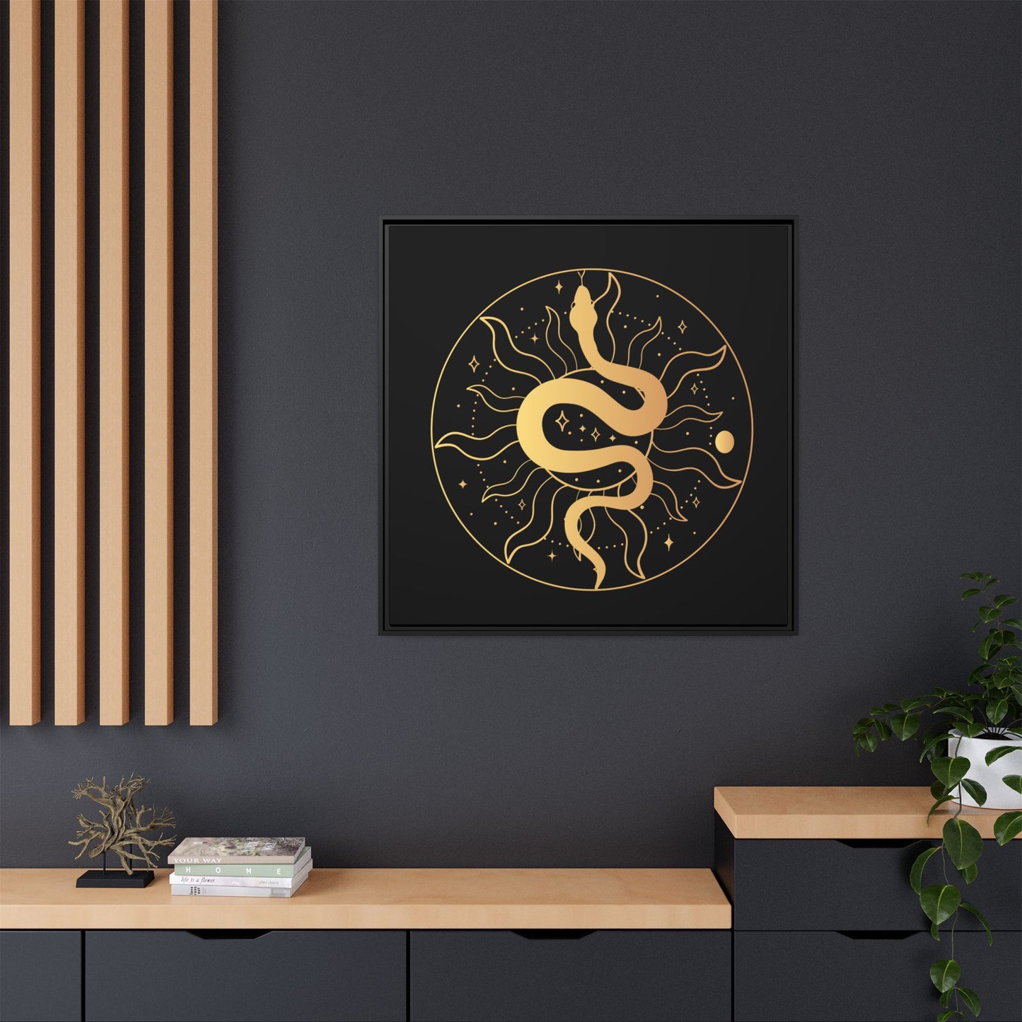 Matte Canvas, Framed (Multi-color)