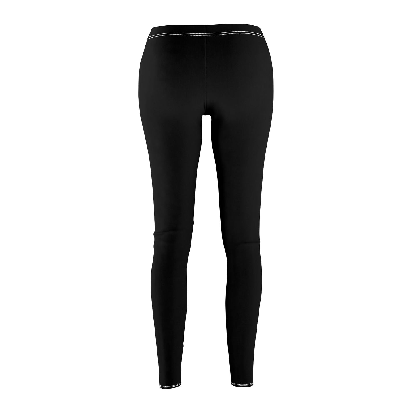 EINFARBIG SCHWARZ • Elegante Damen-Leggings • Beste Leggings für Sport & Alltag