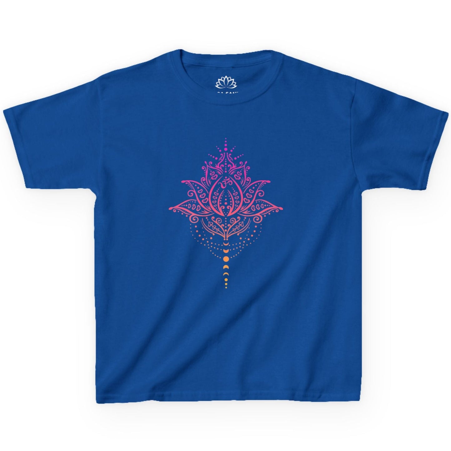 LOTUSBLUME MONDPHASEN, Lotusblüte MOND MOTIV pink rosa • Oversize Kinder T-Shirt Mädchen Jungen • BIO Baumwolle 🌿