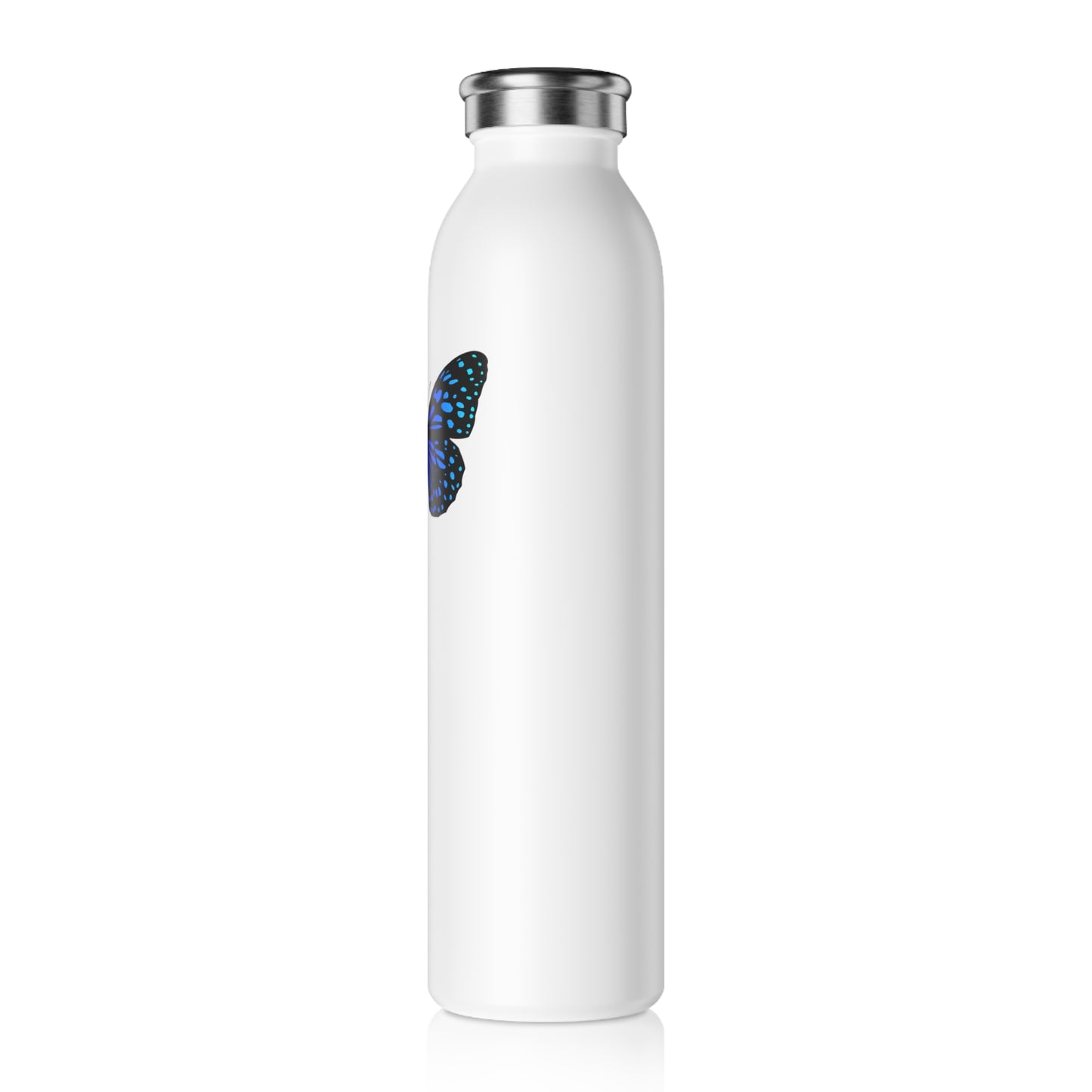 SCHMETTERLING BLAUER FALTER TIERMOTIV CLIPART • Edelstahl Thermosflasche SLIM • 600 ml