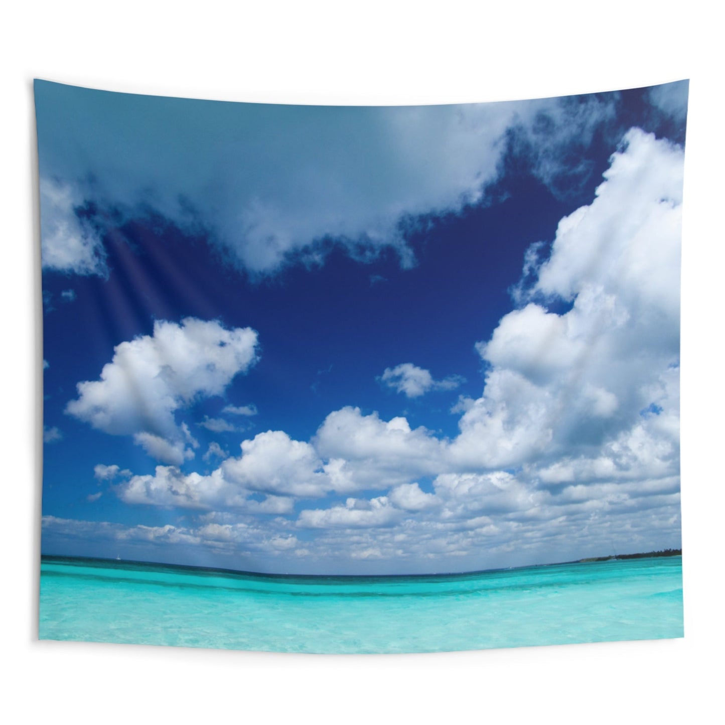 SOMMERURLAUB MEER HIMMEL WOLKEN • Wandtuch • Wandttepich • Wanddekor in v. Größen bis XXL