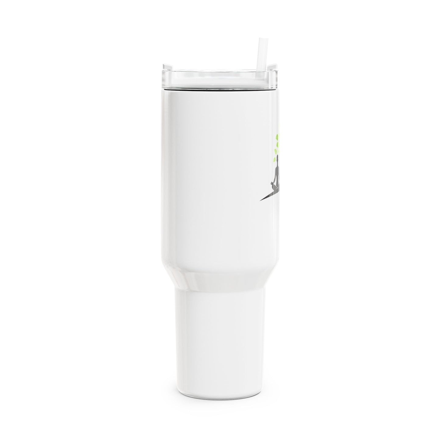 YOGI MEDITIERT UNTER BAUM  • Tumbler mit Henkel & Strohhalm • XXL Reisebecher 1,2L - YOGA SANTA