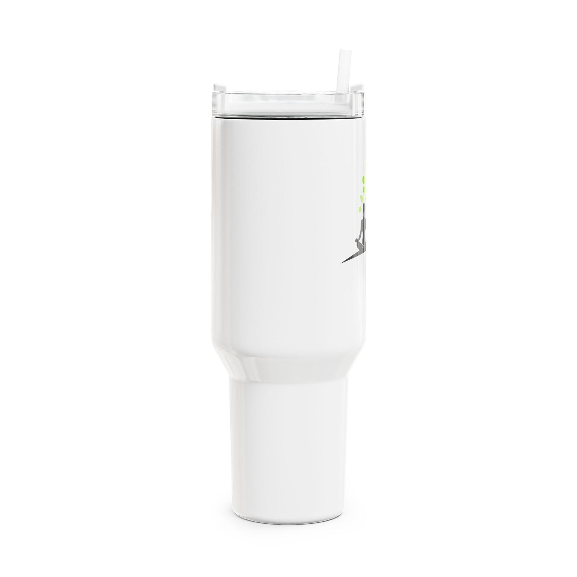 YOGI MEDITIERT UNTER BAUM  • Tumbler mit Henkel & Strohhalm • XXL Reisebecher 1,2L - YOGA SANTA