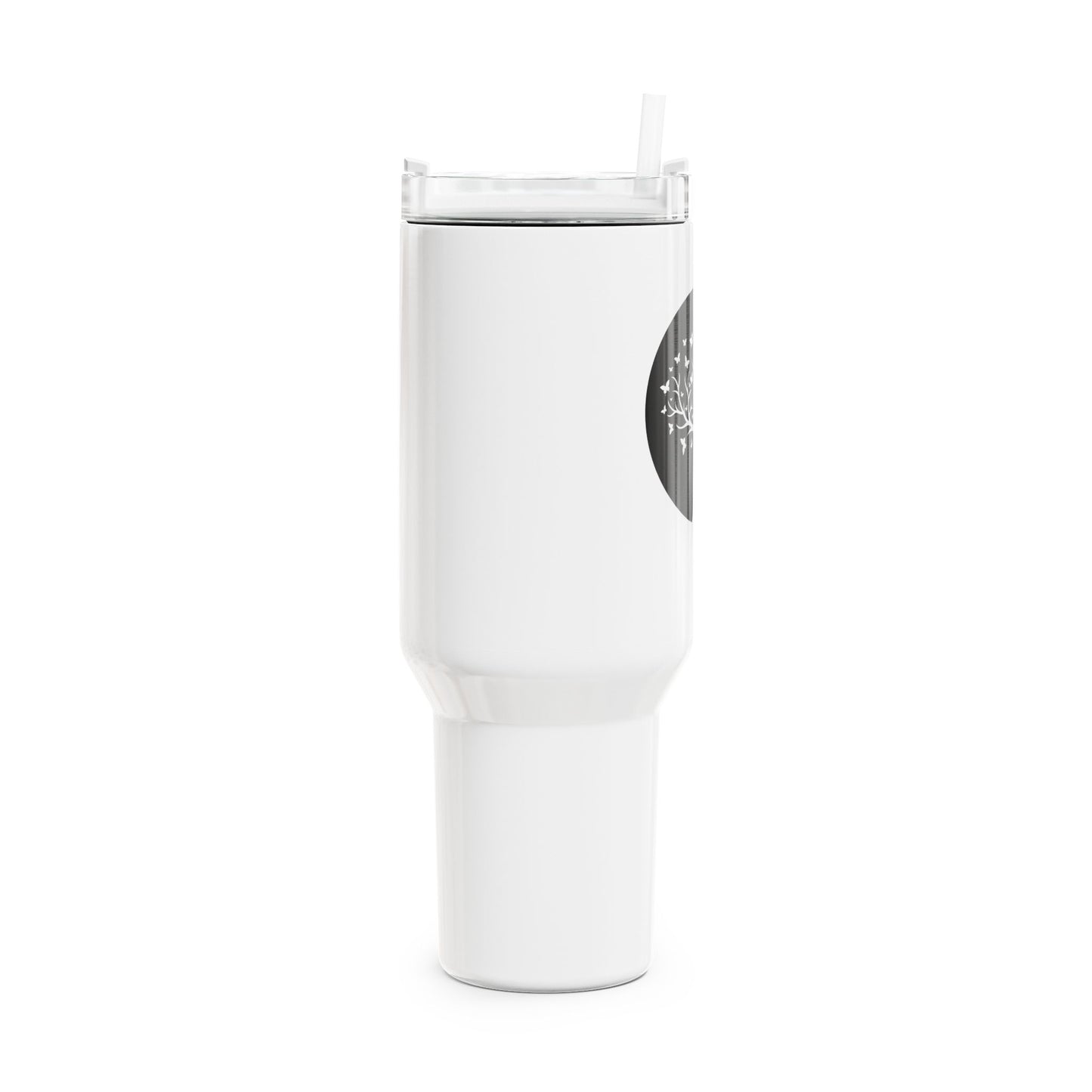 SCHMETTERLINGE IM BAUM • Tumbler mit Henkel & Strohhalm • XXL Reisebecher 1,2L