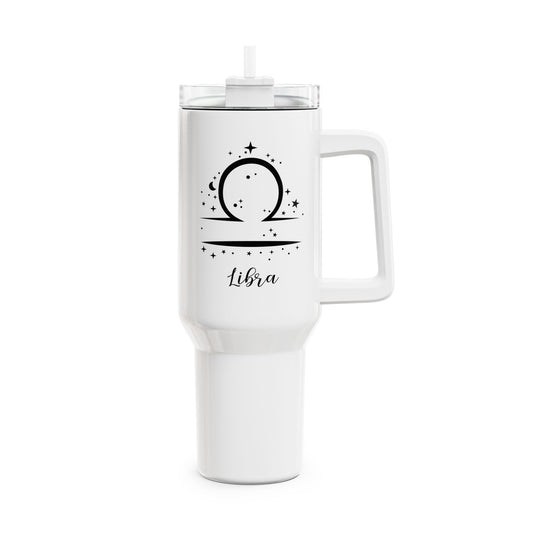 WAAGE LIBRA SYMBOL STERZEICHEN • Tumbler mit Henkel & Strohhalm • XXL Reisebecher 1,2L - YOGA SANTA