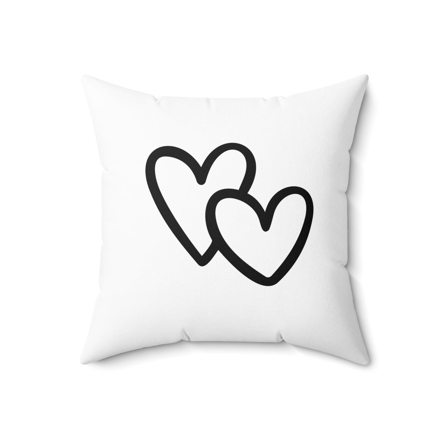 HERZEN NIEDLICH • Liebesbeweis Geschenk, LOVE Liebesbotschaft • Deko Kissen mit Reißverschluss Quadratisch Weiss