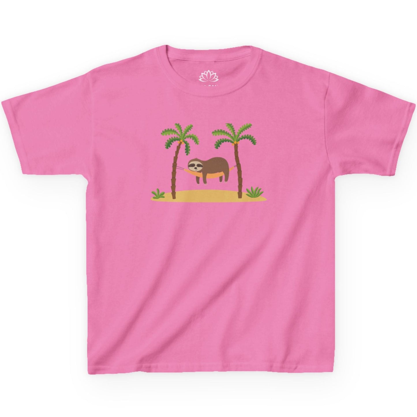 FAULTIER SLOT in HÄNGEMATTE NIEDLICH SÜß COMIC ZEICHNUNG • Pijama Schlafoberteil Oversize Kinder T-Shirt Mädchen Jungen • BIO Baumwolle 🌿
