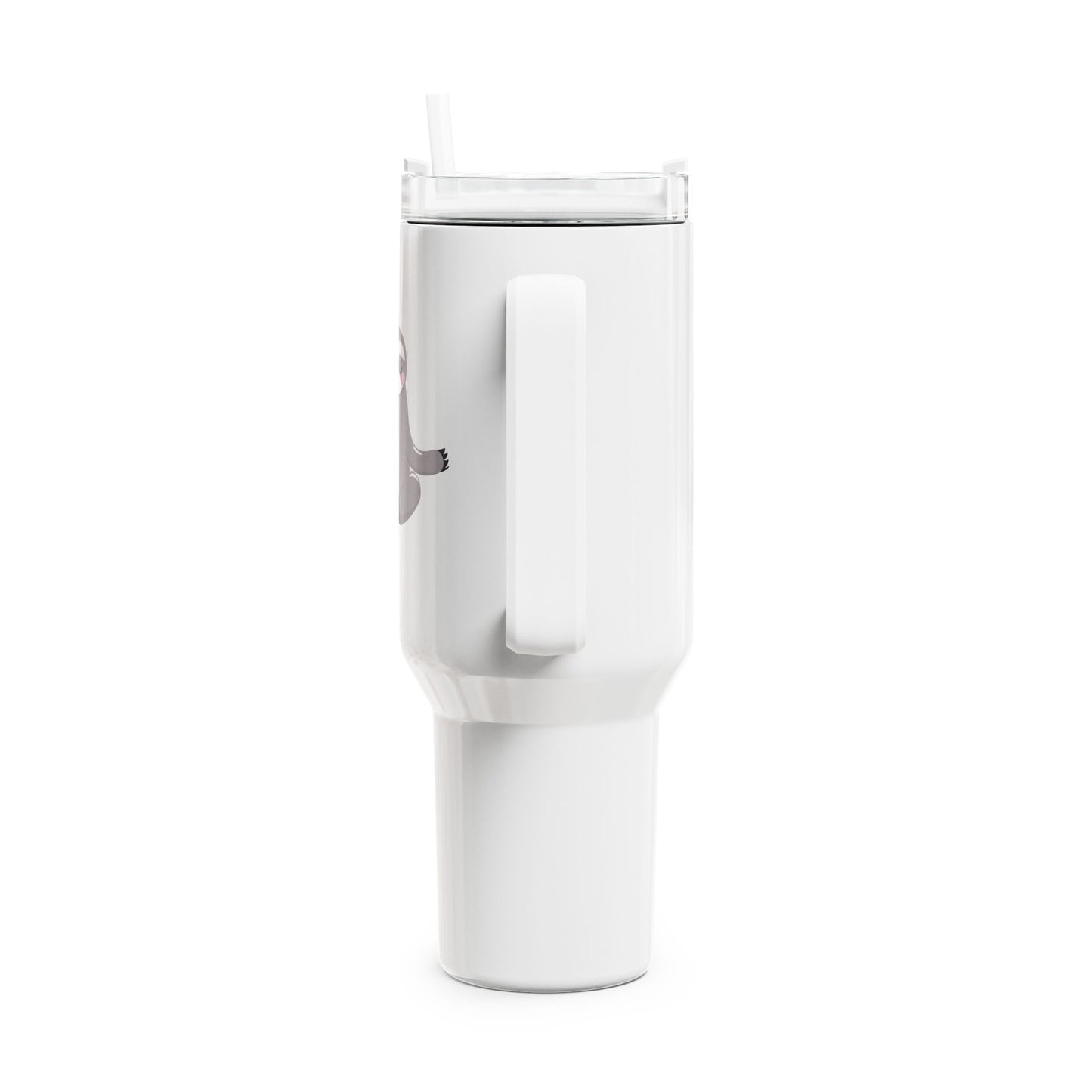FAULTIER SLOT YOGA MEDITATION LUSTIG SÜß • Tumbler mit Henkel & Strohhalm • XXL Reisebecher 1,2L